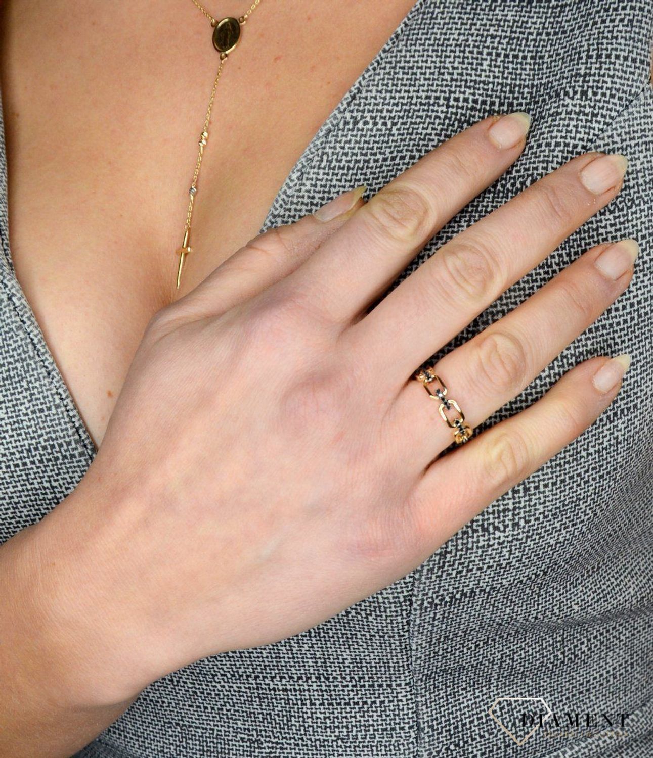 Pierścionek złoty DIAMENT diamenty 0,11ct20 R79465Y 79465R002-G1Q3 ✓ Złote pierścionki Damskie w Sklepie.jpg